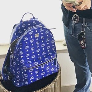 BLUE MCM BACKPACK